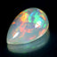 14.27 ct Pear Cabochon (21.44 x 15.79 mm) Natural Play of Colors Rainbow Opal