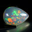 14.27 ct Pear Cabochon (21.44 x 15.79 mm) Natural Play of Colors Rainbow Opal
