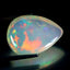 14.27 ct Pear Cabochon (21.44 x 15.79 mm) Natural Play of Colors Rainbow Opal