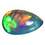 18.29 ct Pear Cabochon (23.98 x 14.53 mm) Natural Play of Colors Rainbow Opal