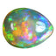 22.88 ct Pear Cabochon (22.01 x 17.67 mm) Natural Play of Colors Rainbow Opal