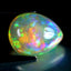 22.88 ct Pear Cabochon (22.01 x 17.67 mm) Natural Play of Colors Rainbow Opal