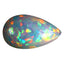 14.18 ct Pear Cabochon (24.44 x 14.37 mm) Natural Play of Colors Rainbow Opal