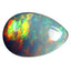 15.72 ct Pear Cabochon (25.57 x 17.43 mm) Natural Play of Colors Rainbow Opal