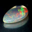 15.72 ct Pear Cabochon (25.57 x 17.43 mm) Natural Play of Colors Rainbow Opal