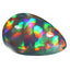 31.25 ct Pear Cabochon (25.78 x 17.01 mm) Natural Play of Colors Rainbow Opal