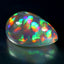31.25 ct Pear Cabochon (25.78 x 17.01 mm) Natural Play of Colors Rainbow Opal