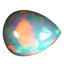 15.34 ct Pear Cabochon (21.21 x 17.04 mm) Natural Play of Colors Rainbow Opal