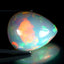15.34 ct Pear Cabochon (21.21 x 17.04 mm) Natural Play of Colors Rainbow Opal