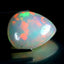 15.34 ct Pear Cabochon (21.21 x 17.04 mm) Natural Play of Colors Rainbow Opal