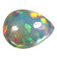 21.42 ct Pear Cabochon (23.18 x 17.70 mm) Natural Play of Colors Rainbow Opal