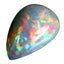 16.91 ct Pear Cabochon (24.10 x 16.02 mm) Natural Play of Colors Rainbow Opal