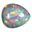 16.49 ct Pear Cabochon (21.77 x 18.76 mm) Natural Play of Colors Rainbow Opal