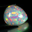 16.49 ct Pear Cabochon (21.77 x 18.76 mm) Natural Play of Colors Rainbow Opal