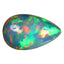 24.34 ct Pear Cabochon (28.00 x 17.68 mm) Natural Play of Colors Rainbow Opal