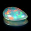 24.34 ct Pear Cabochon (28.00 x 17.68 mm) Natural Play of Colors Rainbow Opal