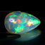 24.34 ct Pear Cabochon (28.00 x 17.68 mm) Natural Play of Colors Rainbow Opal