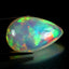 24.34 ct Pear Cabochon (28.00 x 17.68 mm) Natural Play of Colors Rainbow Opal
