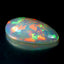 17.31 ct Pear Cabochon (29.20 x 15.02 mm) Natural Play of Colors Rainbow Opal