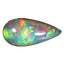 20.56 ct Pear Cabochon (29.00 x 13.89 mm) Natural Play of Colors Rainbow Opal