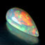 20.56 ct Pear Cabochon (29.00 x 13.89 mm) Natural Play of Colors Rainbow Opal