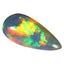 15.01 ct Pear Cabochon (27.00 x 14.47 mm) Natural Play of Colors Rainbow Opal