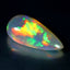 15.01 ct Pear Cabochon (27.00 x 14.47 mm) Natural Play of Colors Rainbow Opal