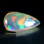 15.01 ct Pear Cabochon (27.00 x 14.47 mm) Natural Play of Colors Rainbow Opal