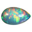 12.77 ct Pear Cabochon (22.25 x 13.46 mm) Natural Play of Colors Rainbow Opal