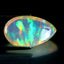 12.77 ct Pear Cabochon (22.25 x 13.46 mm) Natural Play of Colors Rainbow Opal