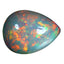 12.02 ct Pear Cabochon (21.06 x 16.09 mm) Natural Play of Colors Rainbow Opal