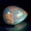 12.02 ct Pear Cabochon (21.06 x 16.09 mm) Natural Play of Colors Rainbow Opal