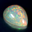 12.02 ct Pear Cabochon (21.06 x 16.09 mm) Natural Play of Colors Rainbow Opal