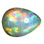 14.79 ct Pear Cabochon (18.39 x 13.90 mm) Natural Play of Colors Rainbow Opal