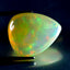 16.80 ct Pear Cabochon (21.57 x 17.96 mm) Natural Play of Colors Rainbow Opal