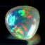 16.90 ct Pear Cabochon (19.44 x 19.29 mm) Natural Play of Colors Rainbow Opal