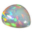 13.61 ct Pear Cabochon (18.60 x 16.32 mm) Natural Play of Colors Rainbow Opal