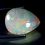 12.24 ct Pear Cabochon (19.50 x 14.93 mm) Natural Play of Colors Rainbow Opal