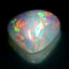 24.50 ct Pear Cabochon (22.34 x 21.22 mm) Natural Play of Colors Rainbow Opal