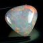 24.50 ct Pear Cabochon (22.34 x 21.22 mm) Natural Play of Colors Rainbow Opal
