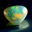 19.94 ct Pear Cabochon (20.80 x 16.94 mm) Natural Play of Colors Rainbow Opal