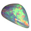19.27 ct Fancy Cabochon (28.20 x 15.93 mm) Natural Play of Colors Rainbow Opal