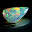 19.27 ct Fancy Cabochon (28.20 x 15.93 mm) Natural Play of Colors Rainbow Opal
