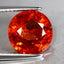 4.62 ct Oval (9.61 x 9.53 mm) Natural Mandarin Fanta Orange Spessartite Garnet