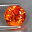 4.41 ct Oval (8.67 x 8.54 mm) Natural Mandarin Fanta Orange Spessartite Garnet