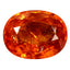 3.84 ct Oval (9.90 x 7.75 mm) Natural Mandarin Fanta Orange Spessartite Garnet