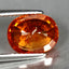 3.84 ct Oval (9.90 x 7.75 mm) Natural Mandarin Fanta Orange Spessartite Garnet