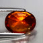 3.26 ct Oval (9.79 x 7.46 mm) Natural Mandarin Fanta Orange Spessartite Garnet