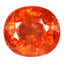 3.56 ct Oval (8.43 x 7.70 mm) Natural Mandarin Fanta Orange Spessartite Garnet