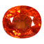 4.18 ct Oval (9.37 x 7.89 mm) Natural Mandarin Fanta Orange Spessartite Garnet